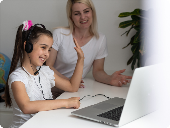 Child in therapy with headphones